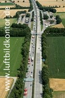 A44 Unfall mit langem Stau bei Werl, Nr.1404 Bernhard Fischer Luftbild