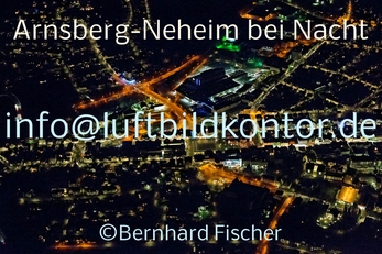 Arnsberg-Neheim bei Nacht Luftbild, Nr. 1869, 18.01.2014, Bernhard Fischer