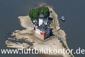 Burg Pfalzgrafenstein Luftbild, ehem. Zollwache bei Kaub, Bernhard Fischer Luftbild, Nr. 1750, 30.05.2011