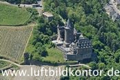Burg Stahleck Luftbild, Bacharach am Rhein, Bernhard Fischer Luftbild, Nr. 1751, 25.05.2011