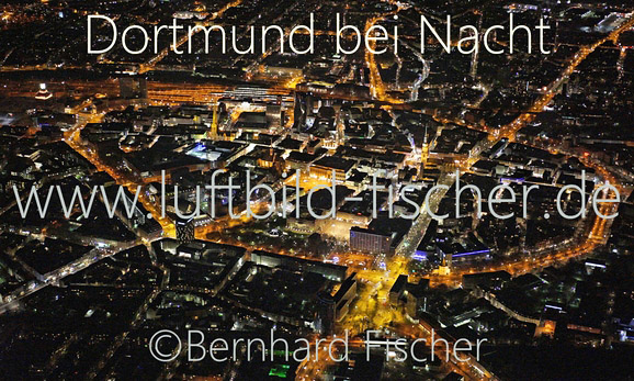 Dortmund bei Nacht, Bernhard Fischer Luftbild, Bild Nr. 1882, 23.02.2014