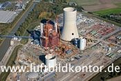 EON Kraftwerks-Baustelle in Diskussion, Datteln, Nr 1434, Bernhard Fischer Luftbild