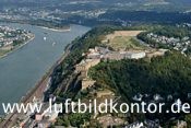 Festung Ehrenbreitstein, Rhein, September 2009, Nr 1460, Bernhard Fischer Luftbild