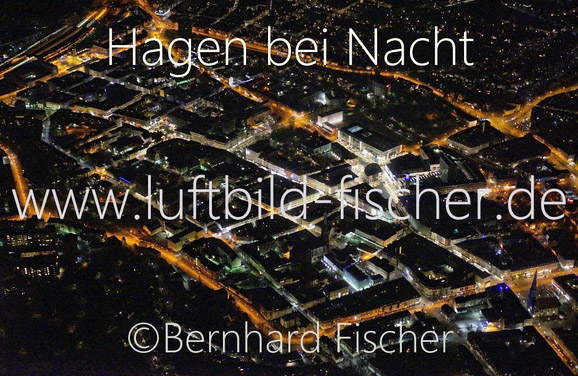 Hagen bei Nacht, Bernhard Fischer Luftbild, Nr. 1890, 23.02.2014
