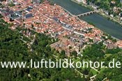 Heidelberg Schloss und Altstadt, Nr. 1392 B. Fischer Luftbild, 6259