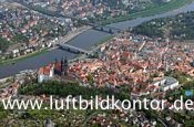 Mei�en mit Albrechtsburg, Sachsen, Bernhard Fischer Luftbild, Nr 1579, 04-2010
