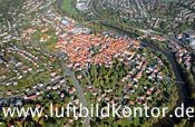 Melsungen, historische Altstadt, Luftbild Nr. 1784, 22.10.2011, Bernhard Fischer