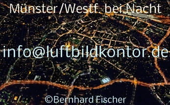Mnster bei Nacht Luftbild, Nr. 1873, 18.01.2014, Bernhard Fischer