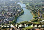 M�nster im Herbst, Aasee, Nr 1441, Bernhard Fischer Luftbild