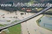 Ruhr-Hochwasser, A 45 bei Schwerte mit Ruhrakademie Luftbild, Nr. 1713, 15.01.2011, Bernhard Fischer Luftbild