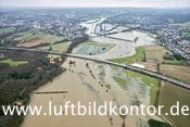 Ruhr-Hochwasser, A 45 mit Schwerte Luftbild, Nr.1714, 15.01.2011, Bernhard Fischer Luftbild