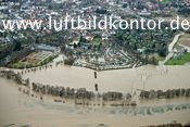 Ruhr-Hochwasser, Schwerte Luftbild, �berflutete Kleingartenanlage  + Bachlauf, Nr. 1717, 15.01.2011, Bernhard Fischer Luftbild