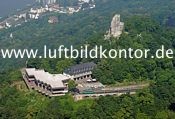 Ruine Drachenfels, K�nigswinter, Rhein, Nr. 1377 B. Fischer Luftbild, 6131