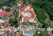 Schloss Colditz, Colditz, Fluss Mulde, Nr. 1369 Bernhard Fischer Luftbild