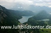 Schlo Hohenschwangau mit Alpsee in dramatischer Lichtstimmung, Nr. 1379 B. Fischer Luftbild, 6352
