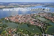 Stralsund, Altstdt mit neuer R�gen-Br�cke, 2672-kl, 30.08.2008, luftbildkontor Nr. 1295