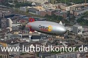 Werbe-Blimp �ber Dortmund, Nr 1442, B. Fischer Luftbild