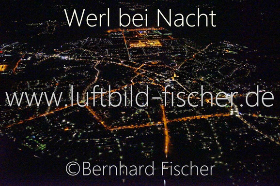 Werl bei Nacht, Bernhard Fischer Luftbild, Nr. 1897, 23.02.2014