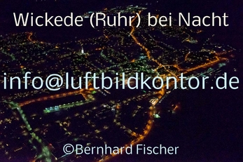 Wickede bei Nacht Luftbild, Nr. 1878, 18.01.2014, Bernhard Fischer
