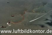 Wilhelmshaven, Training an �lsperren, Bernhard Fischer Luftbild, Nr. 1765, 17.08.2011