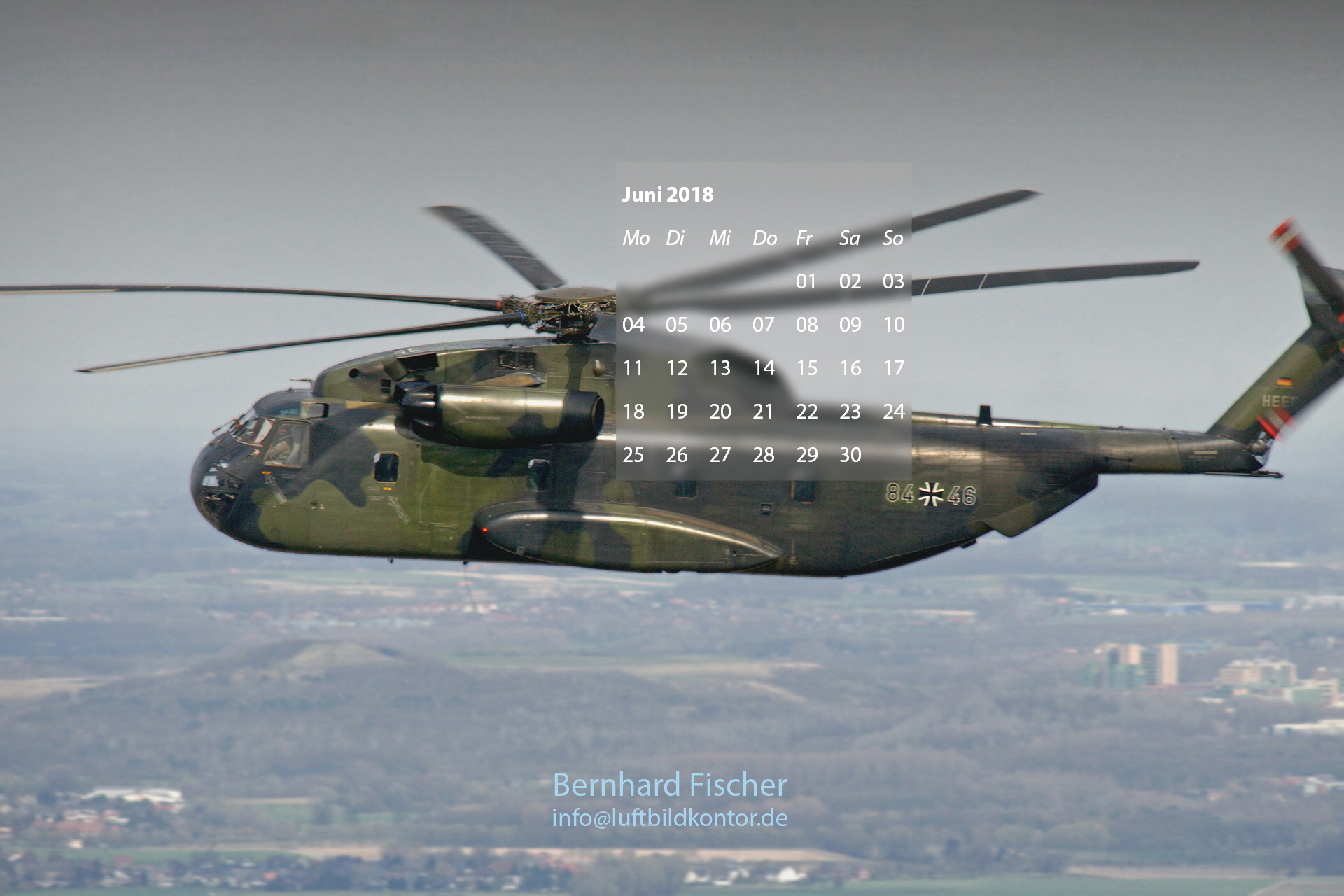 CH53 Vorbeiflug, Bernhard Fischer Luftbild