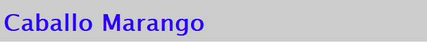 Caballo Marango