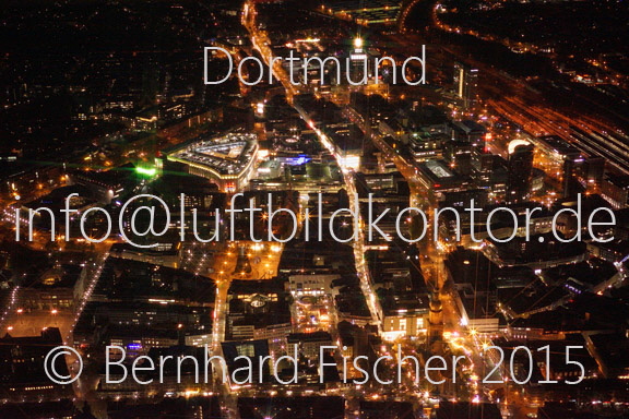 Dortmund Nacht Luftbild Bernhard Fischer, 06.11.2015, Nr. 2899