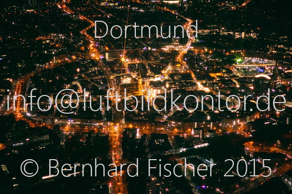 Dortmund Nacht Luftbild Bernhard Fischer, 06.11.2015, Nr. 2908