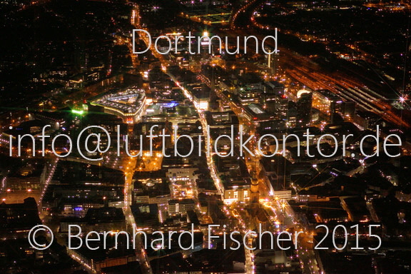 Dortmund Nacht Luftbild Bernhard Fischer, 06.11.2015, Nr. 2917