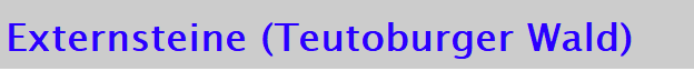 Externsteine (Teutoburger Wald)