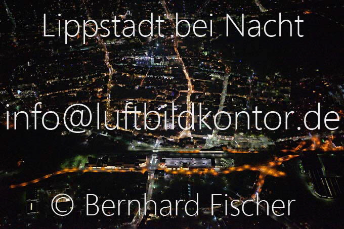 Lippstadt bei Nacht Luftbild, B. Fischer, 06.11.14, Nr. 8306