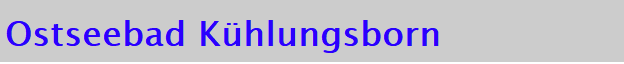 Ostseebad Khlungsborn