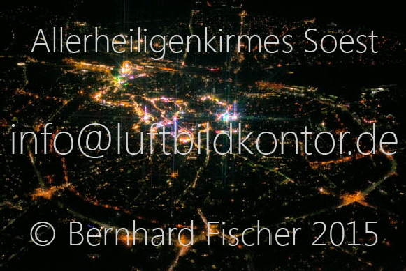 Soest, Allerheiligenkirmes Nacht Luftbild, 06.11.2015, B.Fischer, Nr. 3023-kl