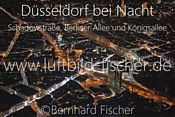 nan_Duesseldorf bei Nacht, Schadowstrae und Knigsallee, Bernhard Fischer Luftbild, Nr. 1888, 23.02.2014