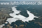 zugefrorene Mhnetalsperre, Luftbild Nr. 1801, 10.02.2012, Bernhard Fischer Luftbild